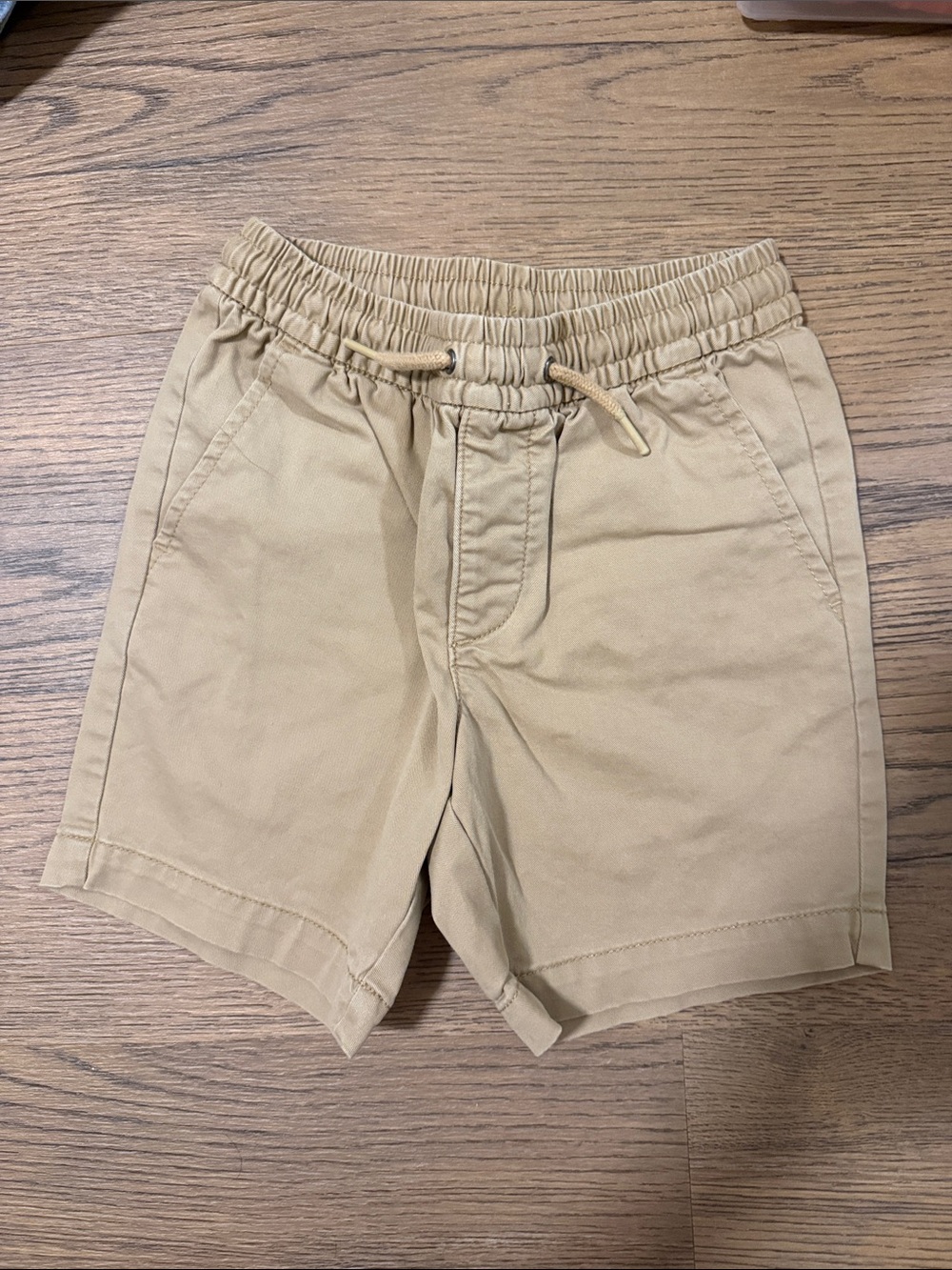 GAP Kids Elastic Waist Chino Shorts in Tan